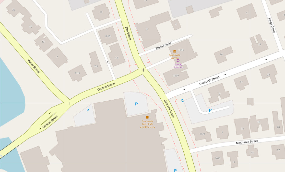 Map of the current intersection